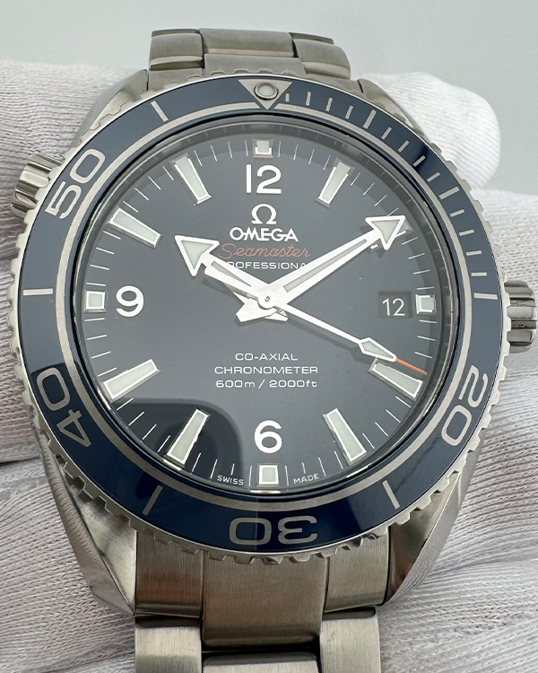 2020 Omega Seamaster Planet Ocean 42MM Blue Dial Titanium Bracelet (232.90.42.21.03.001)