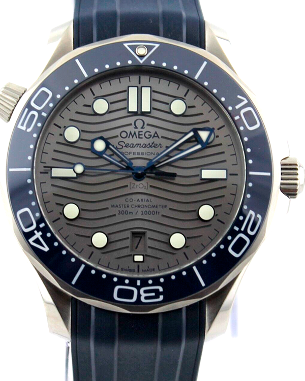 Omega Seamaster  Diver 300M 42MM Grey Dial Rubber Strap (210.32.42.20.06.001)