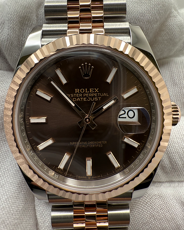 2024 Rolex Datejust 41MM Chocolate Dial Two-Tone Jubilee Bracelet (126331)