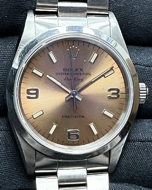 Rolex Air-King 34MM Salmon Dial Oyster Bracelet (14000)