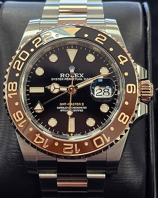 2024 Rolex GMT-Master II "Rootbeer" 40MM Black Dial Two-Tone Oyster Bracelet (126711CHNR)