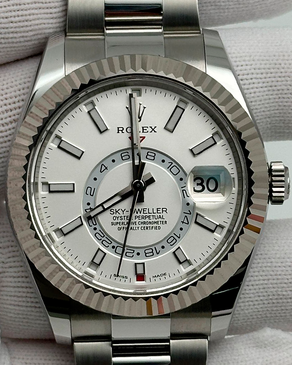 2022 Rolex Sky-Dweller 42MM White Dial Oyster Bracelet (326934)