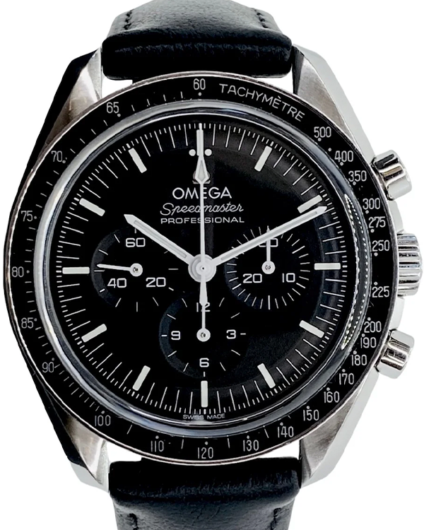 2023 Omega Speedmaster Professional Moonwatch 42MM Black Dial Leather Strap (310.32.42.50.01.002)