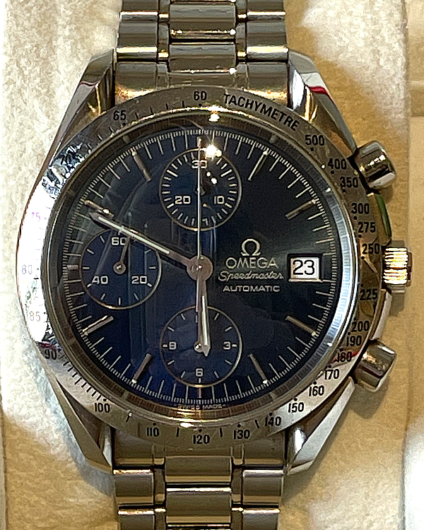 Omega Speedmaster Date 39MM Blue Dial Steel Bracelet (3511.80)