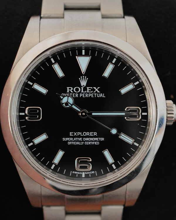 Rolex Explorer 39 Oystersteel Black Dial (214270)