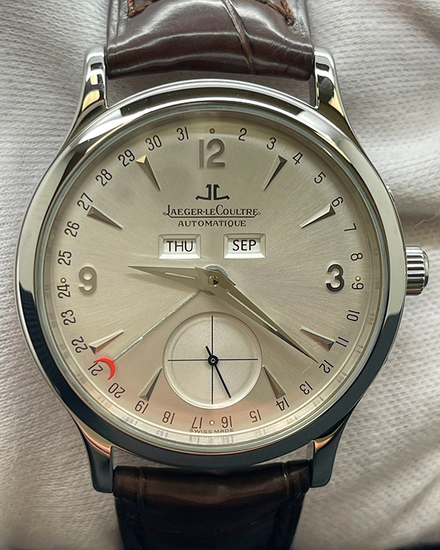 Jaeger LeCoultre Master Control Calendar 37MM Silver Dial Leather