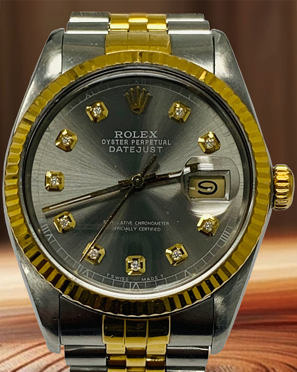 Rolex Datejust 36MM Slate Dial Two-Tone Jubilee Bracelet (16013)