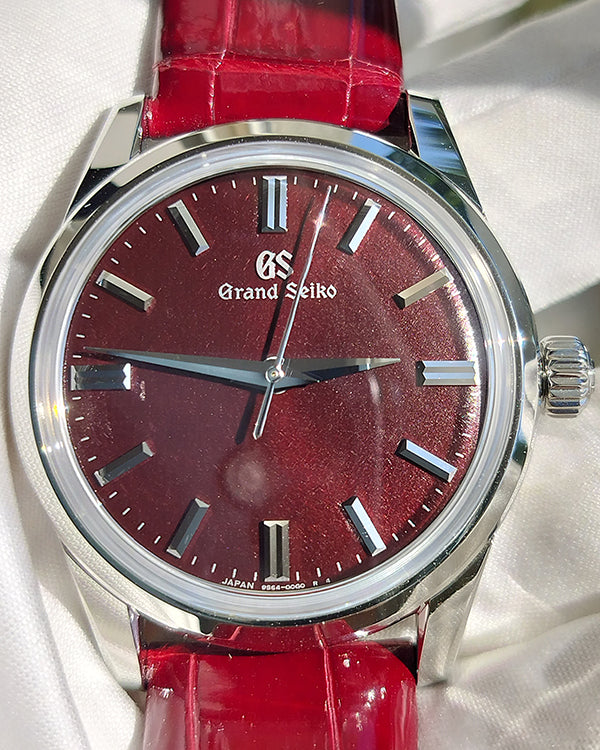 2024 Grand Seiko Elegance Collection 37.3MM Red "Sekki" Dial Leather Strap (SBGW287G)