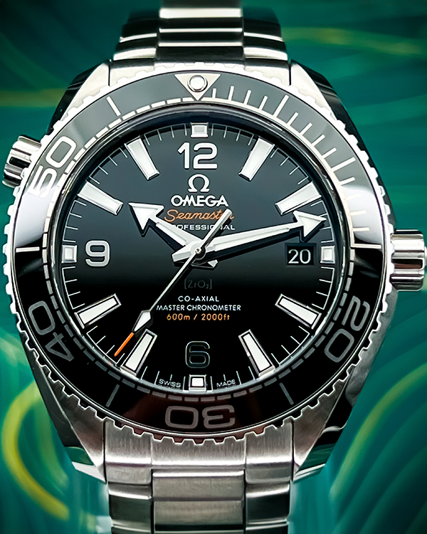 2023 Omega Seamaster Planet Ocean 39.5MM Black Dial Steel Bracelet (215.30.40.20.01.001)