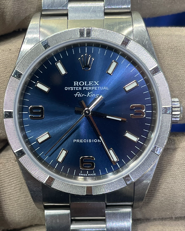 2002 Rolex Air-King Steel Blue Dial (14010)