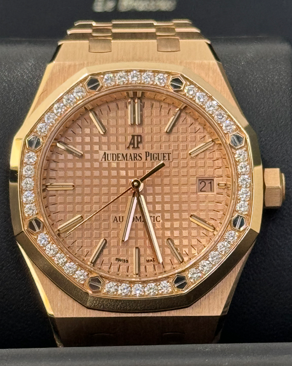 Audemars Piguet Royal Oak 37MM Pink Gold Dial Pink Gold Bracelet (15451OR.ZZ.1256OR.03)