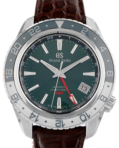 2021 Grand Seiko Hi-Beat Sport Collection 44MM Green Dial Leather Strap (SBGJ239)