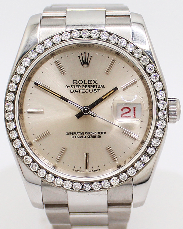 Rolex Datejust 36MM Silver Dial Oyster Bracelet (116200)