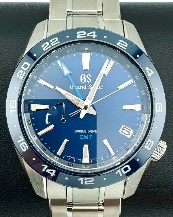 No Reserve - 2022 Grand Seiko Spring Drive 40.5MM Blue Dial Steel Bracelet (SBGE255G)