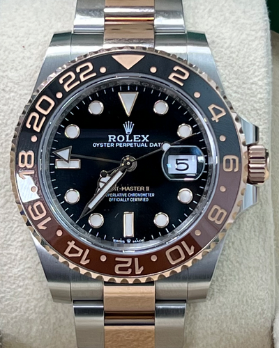 2020 Rolex GMT-Master II  "Root Beer" 40MM Black Dial Two-Tone Bracelet (126711CHNR)