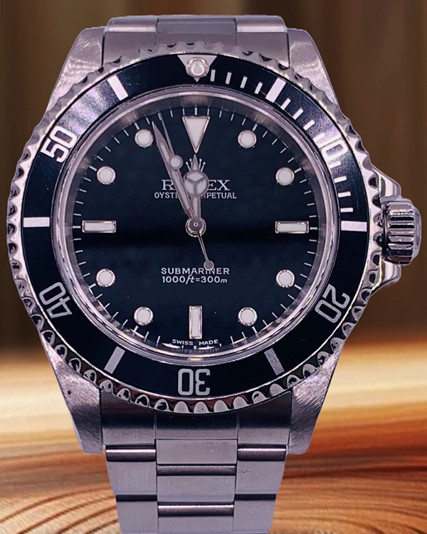 Rolex Submariner No-Date 40MM Black Dial Oyster Bracelet (14060)