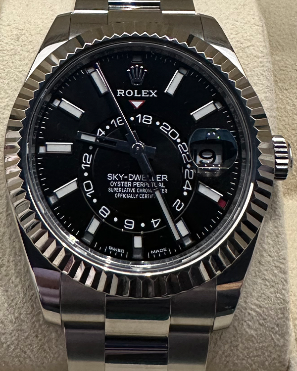 2021 Rolex Sky-Dweller 42MM Black Dial Oyster Bracelet (326934)