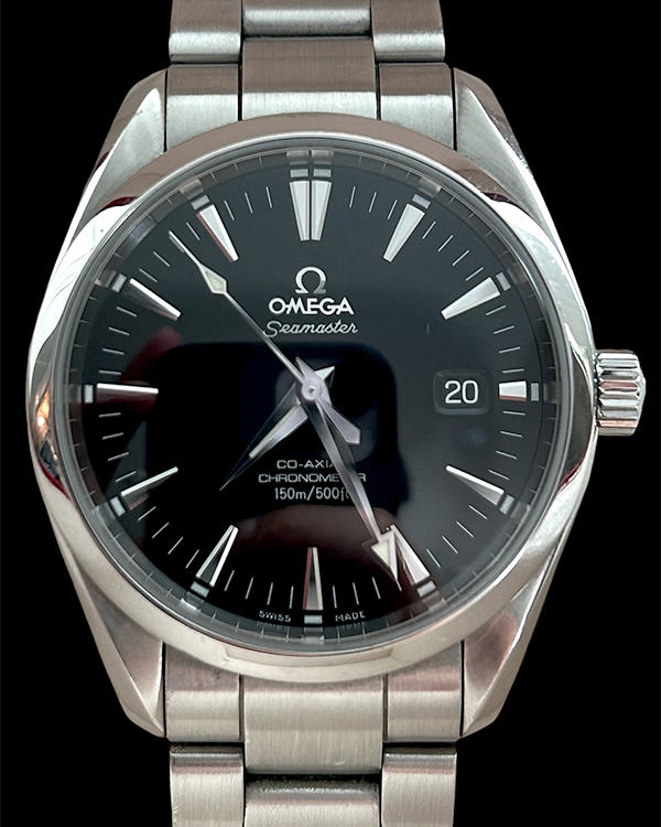 No Reserve - 2012 Omega Seamaster Aqua Terra 39MM Black Dial Steel Bracelet (2503.50.00)