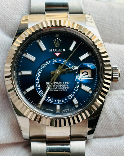 2020 Rolex Sky-Dweller 42MM Blue Dial Oyster Bracelet (326934)