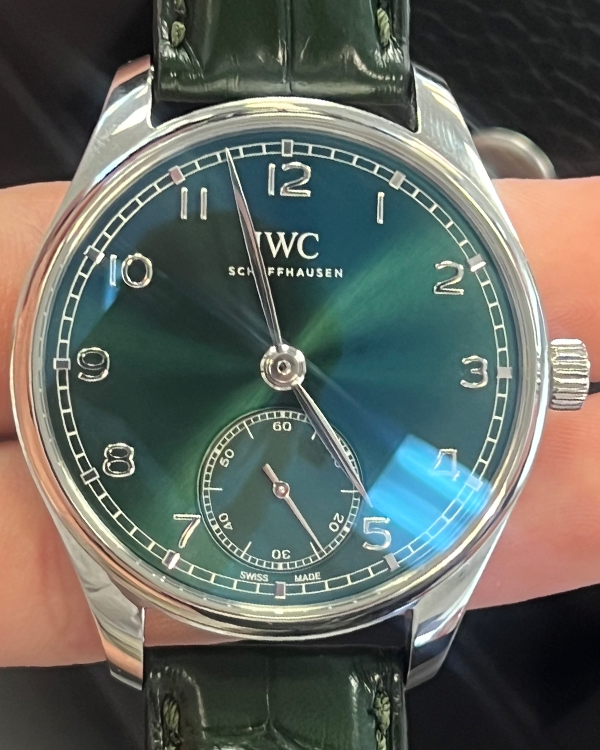 2023 IWC Portuguese Automatic 40.4MM Green Dial Leather Strap (IW358310)