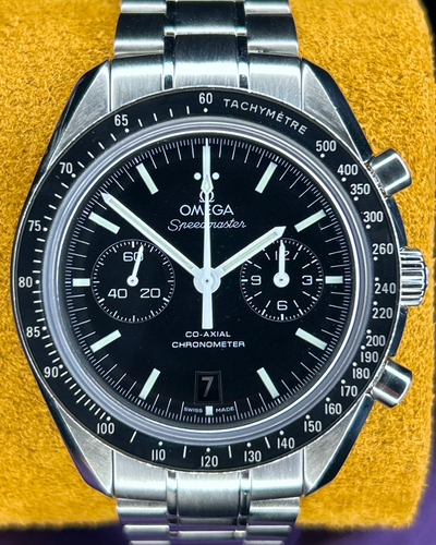 2018 Omega Speedmaster "Two Counters" 44.25MM Black Dial Steel Bracelet (311.30.44.51.01.002)