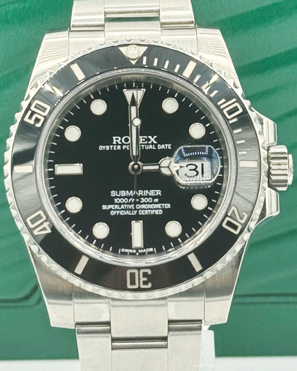 2014 Rolex Submariner Date 40MM Black Dial Oyster Bracelet (116610)