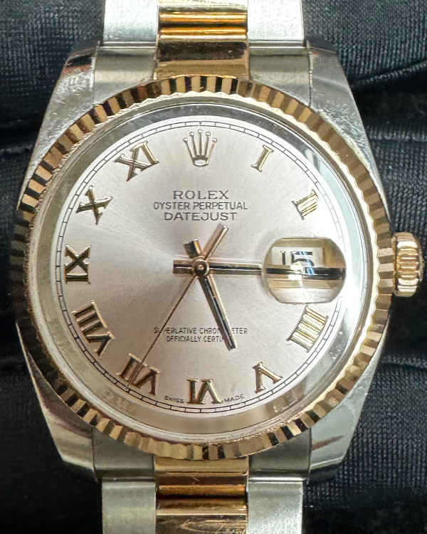 Rolex Datejust 36MM Sundust Roman Dial Two-Tone Oyster Bracelet (116231)