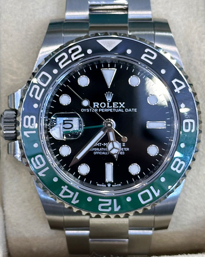 2023 Rolex GMT-Master II "Sprite" 40MM Black Dial Oyster Bracelet (126720VTNR)