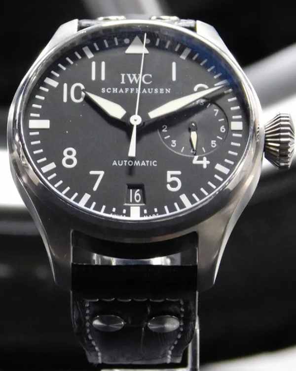 2007 IWC Big Pilot 46.2MM Black Dial Leather Strap (IW500401)