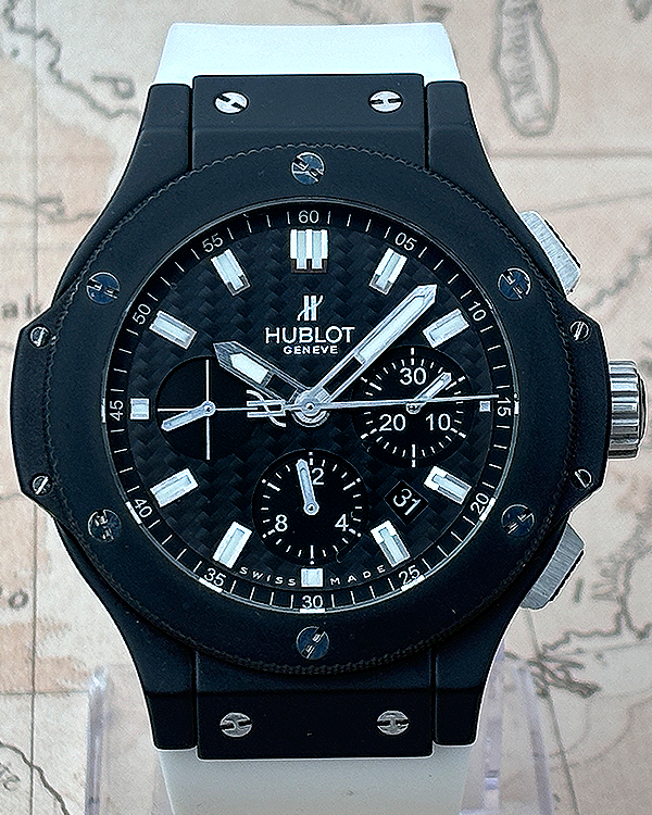 2011 Hublot Big Bang Black Magic 44MM Black Carbon Dial Rubber Strap (301.CI.1770.GR)