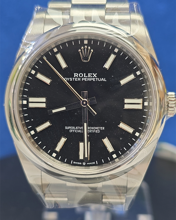 2023 Rolex Oyster Perpetual 41MM Black Dial Oyster Bracelet (124300)