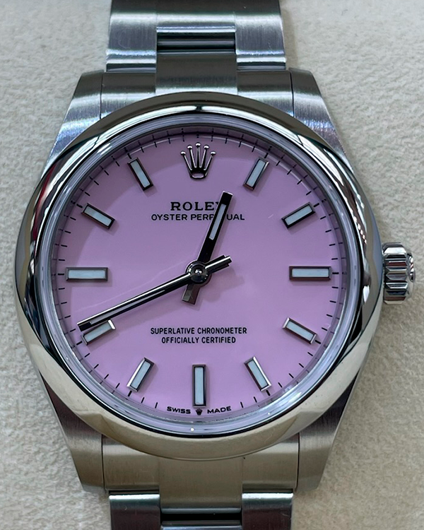 Rolex Oyster Perpetual 31MM Pink Dial Oyster Bracelet (277200)