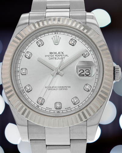 Rolex Datejust II 41MM Silver Dial Steel Bracelet (116334)