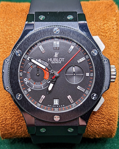 Hublot Big Bang "UEFA Euro 2008" L. E. 44MM Black Dial Rubber Strap (318.CM.1123.RX.EURO8)