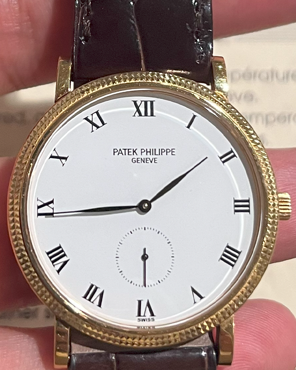 1995 Patek Philippe Calatrava 33MM White Dial Leather Strap (3919)