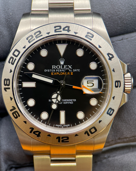 2011 Rolex Explorer II 42MM Black Dial Oyster Bracelet (216570)