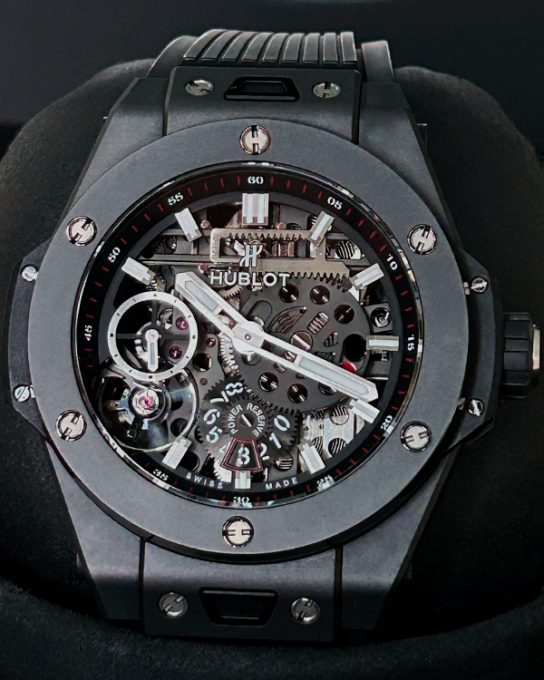 2021 Hublot Big Bang Meca-10 Black Magic 45MM Ceramic Skeleton Dial (414.CI.1123.RX)