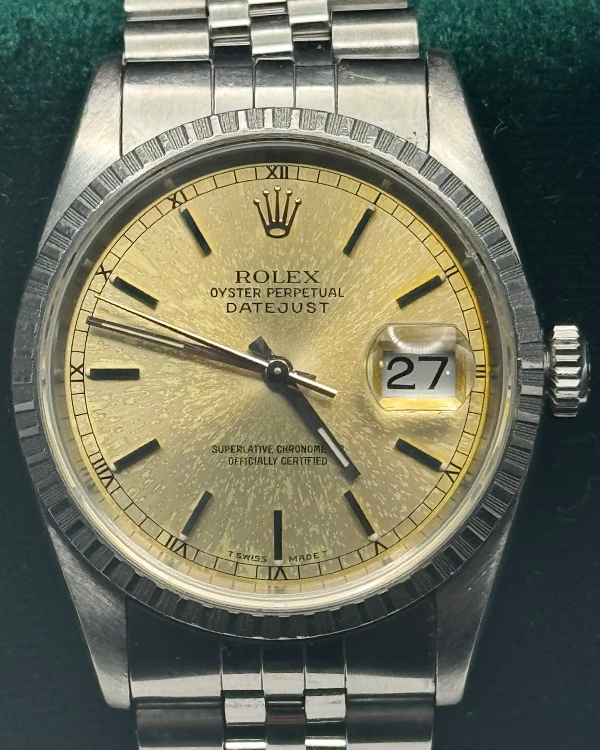 1993 (S Serial) Rolex Datejust 36MM Champagne Dial Jubilee Bracelet (16220)