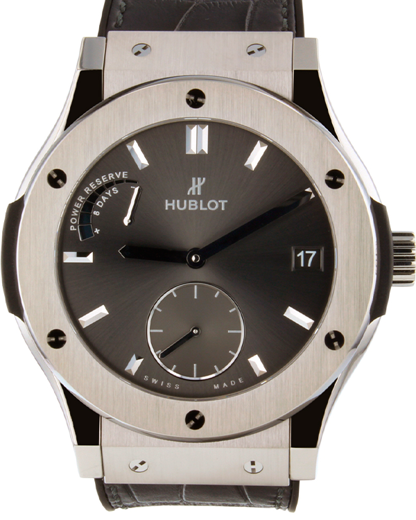 2018 Hublot Classic Fusion Racing 45MM Grey Dial Leather Strap (516.NX.7070.LR)