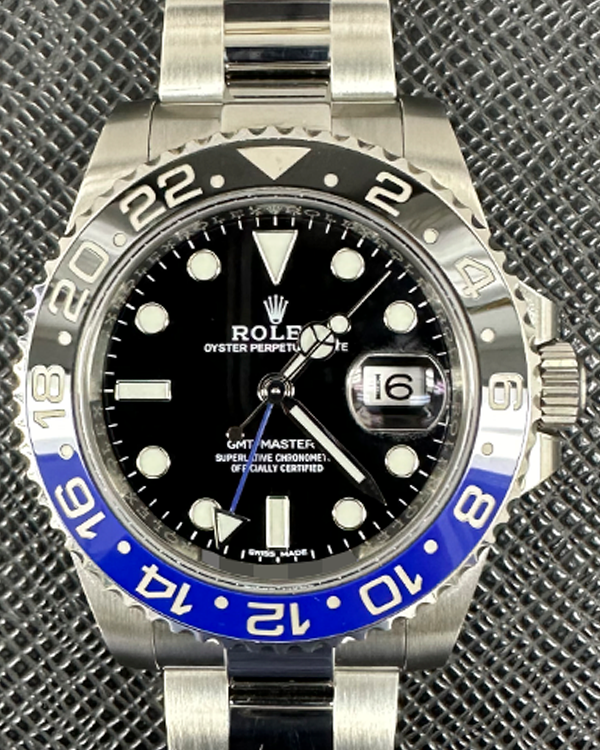 2019 Rolex GMT-Master II "Batman" 40MM Black Dial Oyster Bracelet (116710BLNR)