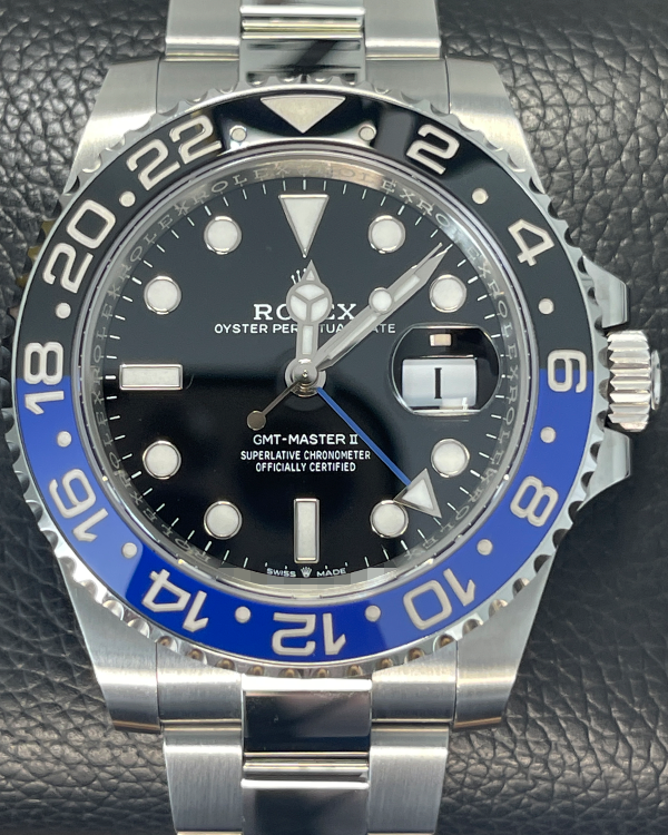 2023 Rolex GMT-Master II "Batman" 40MM Black Dial Oyster Bracelet (126710BLNR)