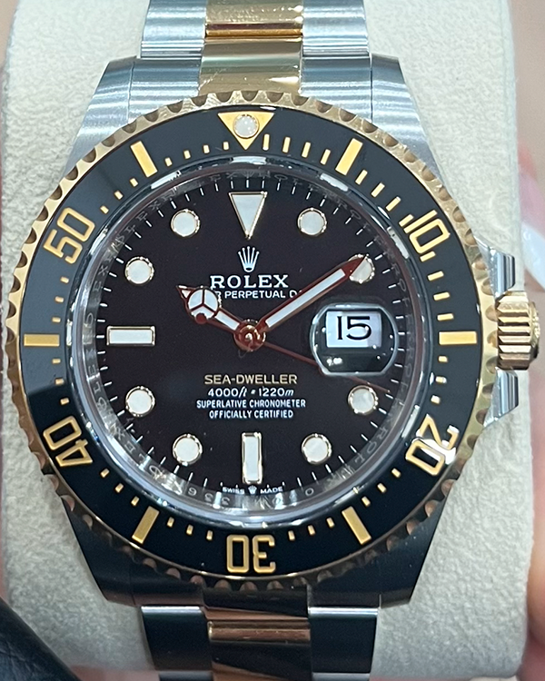 2022 Rolex Sea-Dweller 43MM Black Dial Two-Tone Bracelet (126603)