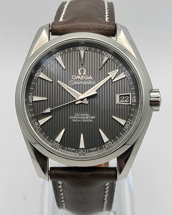 2013 Omega Seamaster Aqua Terra 150M 38.5MM Grey Dial Leather Strap (231.10.39.21.06.001)