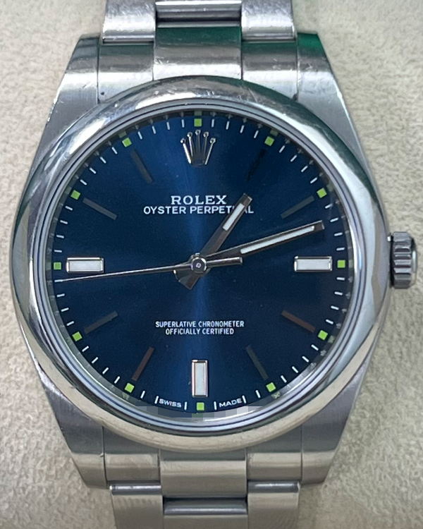 2019 Rolex Oyster Perpetual 39MM Blue Dial Oyster Bracelet (114300)