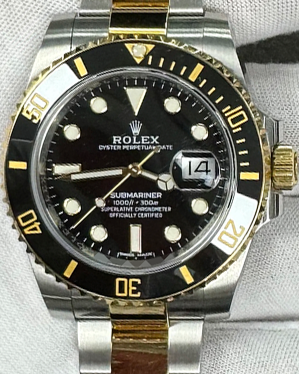 2019 Rolex Submariner Date 40MM Black Dial Two-Tone Oyster Bracelet (116613LN)