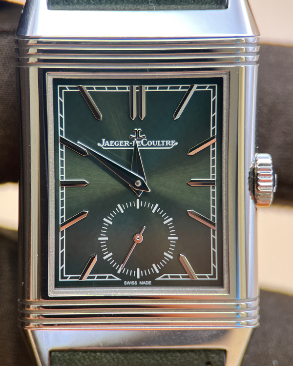 2023 Jaeger-LeCoultre Reverso 45.6MM Green Dial Leather Strap (Q3978430)