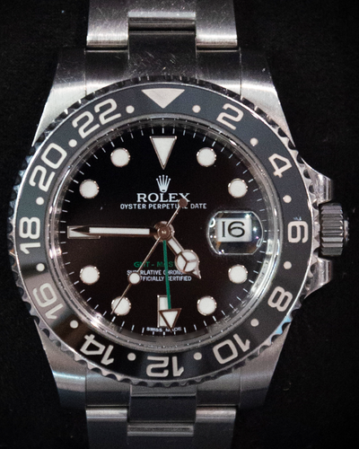 Rolex GMT-Master II 40MM Black Dial Oyster Bracelet (116710LN)