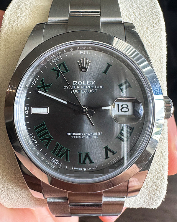 2024 Rolex Datejust "Wimbledon" 41MM Slate Dial Oyster Bracelet (126300)