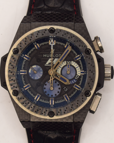 Hublot King Power F1 Interlagos Limited Edition 48MM Black Dial Leather Strap (703.QM.1129.HR.FIL11)