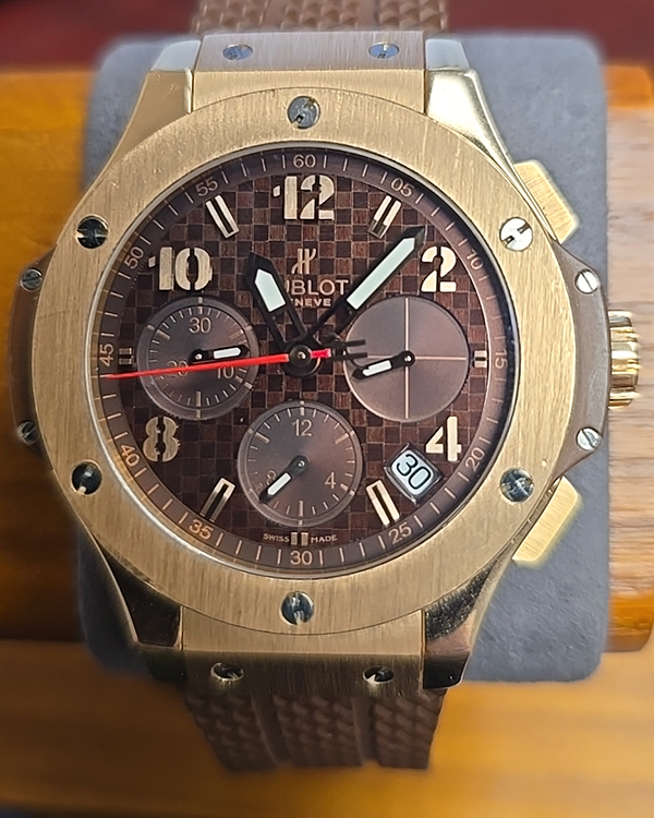 Hublot Big Bang 41MM Cappuccino Brown Dial Rubber Bracelet (341.PC.1007.RX)